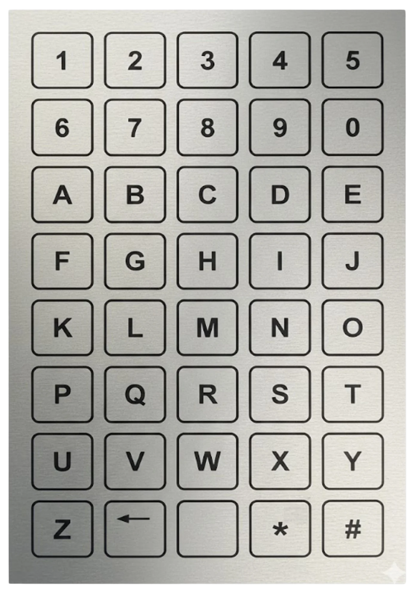 RNC 40-button keypad panel